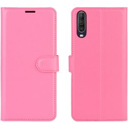 Mobigear Classic Wiko View 4 Hoesje Bookcase Portemonnee - Roze