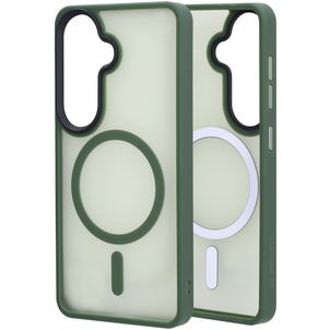 Mobiparts Hardcover Samsung Galaxy S26 MagSafe Hoesje Hardcase Backcover - Satin Green