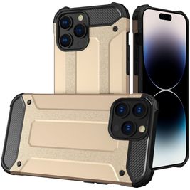 Mobigear Outdoor iPhone 14 Pro Hoesje Hardcase Backcover Shockproof - Goud