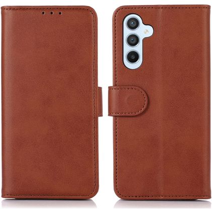 Mobigear Wallet Samsung Galaxy S24 FE Hoesje Bookcase Portemonnee - Bruin