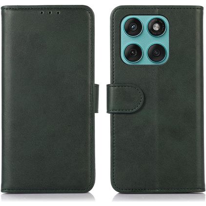 Mobigear Wallet Motorola Edge 60 Fusion Hoesje Bookcase Portemonnee - Groen