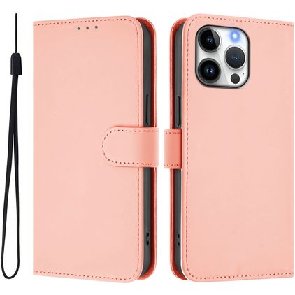 Mobigear Urban Wallet iPhone 16 Pro Max Hoesje Bookcase Portemonnee - Roze