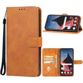Mobigear Wallet Motorola ThinkPhone Hoesje Bookcase Portemonnee - Cognac