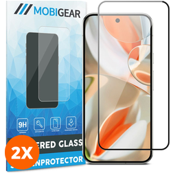 Mobigear Premium Google Pixel 10 Pro Glazen Screenprotector - Case Friendly - Zwart (2-Pack)