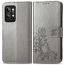 Mobigear Clover Realme GT2 Pro Hoesje Bookcase Portemonnee - Grijs
