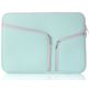 Mobigear Double Zipper Neopreen Laptop Sleeve 12 inch Laptop hoes - Groen
