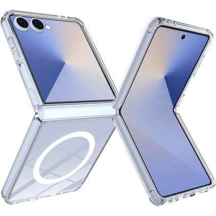 Mobigear Crystal Doorzichtig Samsung Galaxy Z Flip 8 MagSafe Hoesje Hardcase Backcover - Transparant