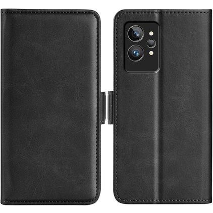 Mobigear Slim Magnet Realme GT2 Pro Hoesje Bookcase Portemonnee - Zwart