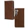 Mobilize Wallet Samsung Galaxy S24 Hoesje Echt Leer Bookcase Portemonnee - Bruin