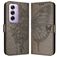 Mobigear Butterfly OPPO Reno 12 Pro Hoesje Bookcase Portemonnee - Grijs