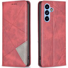 Mobigear Rhombus Slim Samsung Galaxy A54 Hoesje Bookcase - Rood