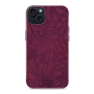 MIO iPhone 15 MagSafe Hoesje Hardcase Backcover - Berry Blooms
