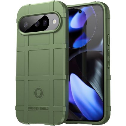 Mobigear Rugged Shield Google Pixel 10 Hoesje Flexibel TPU Backcover Shockproof - Groen