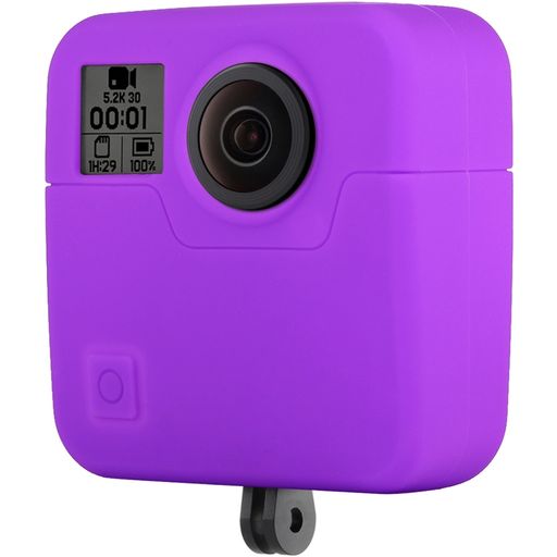 Mobigear Classic GoPro Fusion Hoesje Flexibel Siliconen - Paars