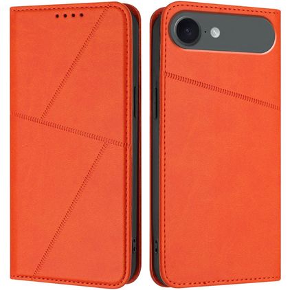 Mobigear Frosted Flip iPhone Air Hoesje Bookcase Portemonnee - Oranje