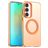 Mobigear Shockproof Samsung Galaxy S25 FE MagSafe Hoesje Hardcase Backcover - Oranje