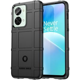 Mobigear Rugged Shield OnePlus Nord 2T 5G Hoesje Flexibel TPU Backcover Shockproof - Zwart