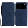 Mobigear Stitch iPhone 17 Pro Max Hoesje Bookcase Portemonnee - Blauw