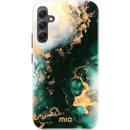 MIO Samsung Galaxy A34 MagSafe Hoesje Hardcase Backcover - Green Marble