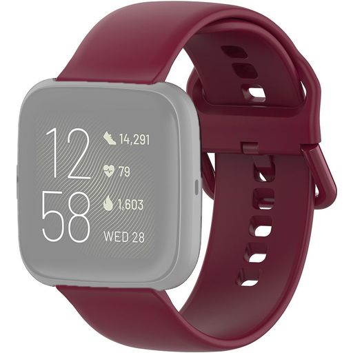 Mobigear Sport Buckle Siliconen Fitbit Versa 2 Bandje Gespsluiting - Rood