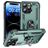 Mobigear Armor Ring iPhone 16 Pro Hoesje Hardcase Backcover Shockproof met Ringhouder - Groen