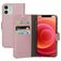Mobiparts Saffiano Wallet iPhone 12 Hoesje Bookcase Portemonnee - Roze