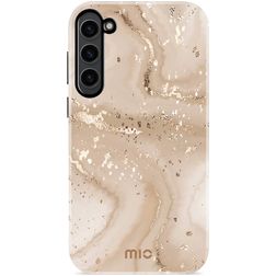 MIO Samsung Galaxy S23 MagSafe Hoesje Hardcase Backcover - Gold Marble