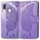 Mobigear Butterfly Samsung Galaxy A40 Hoesje Bookcase Portemonnee - Paars