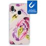 My Style Magneta Samsung Galaxy A20e Hoesje Flexibel TPU Backcover - Feathers