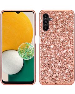 Mobigear Glitter Samsung Galaxy A54 Hoesje Hardcase Backcover - Roségoud