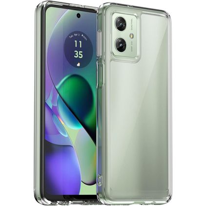 Mobigear Crystal Doorzichtig Motorola Moto G54 Hoesje Hardcase Backcover - Transparant