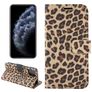 Mobigear Leopard iPhone 13 Mini Hoesje Bookcase Portemonnee - Geel