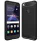 Mobigear Brushed Slim Huawei P8 Lite (2017) Hoesje Flexibel TPU Backcover - Zwart