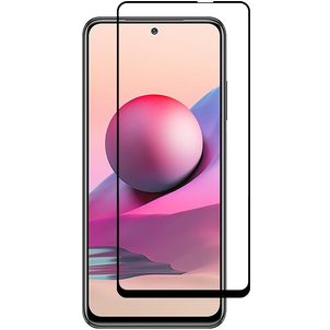 Mobigear Premium Xiaomi Redmi Note 10 4G Glazen Screenprotector - Case Friendly - Zwart