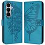 Mobigear Butterfly Samsung Galaxy A27 Hoesje Bookcase Portemonnee - Blauw