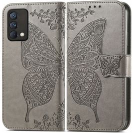 Mobigear Butterfly Realme GT Master Edition Hoesje Bookcase Portemonnee - Grijs