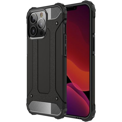 Mobigear Outdoor iPhone 13 Pro Max Hoesje Hardcase Backcover Shockproof - Zwart