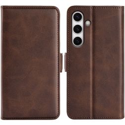 Mobigear Slim Magnet Samsung Galaxy S24 FE Hoesje Bookcase Portemonnee - Bruin