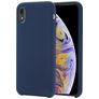 Mobigear Rubber Touch iPhone XR Siliconen Hoesje Backcover - Marineblauw