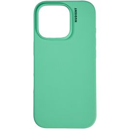 Nudient Base iPhone 16 Pro Max Siliconen Hoesje Backcover - Mint Green
