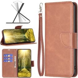 Mobigear Excellent Motorola Moto E32 Hoesje Bookcase Portemonnee - Bruin
