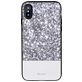 Mobigear Glitter iPhone XS Hoesje Hardcase Backcover - Zilver