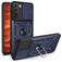 Mobigear Armor Ring Cam Slide Samsung Galaxy S22 Hoesje Hardcase Backcover Shockproof met Ringhouder en Camera Slider - Blauw