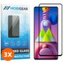 Mobigear Premium Samsung Galaxy M51 Glazen Screenprotector - Case Friendly - Zwart (3-Pack)