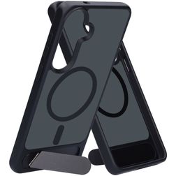 Mobiparts Hardcover Samsung Galaxy S26 Plus MagSafe Hoesje Hardcase Backcover met Standaard - Satin Black