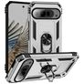 Mobigear Armor Ring Google Pixel 9 Pro XL Hoesje Hardcase Backcover Shockproof met Ringhouder - Zilver