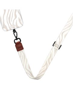 MIO Lanyard Universeel Telefoonkoord Verstelbaar - Sandy Zebra