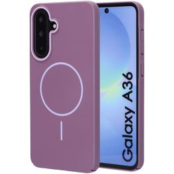 Mobiparts Slim Line Samsung Galaxy A36 MagSafe Hoesje Hardcase Backcover - Imperial Purple