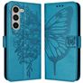 Mobigear Butterfly Samsung Galaxy Z Fold 6 Hoesje Bookcase Portemonnee - Blauw