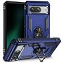 Mobigear Armor Ring Google Pixel 8a Hoesje Hardcase Backcover Shockproof met Ringhouder - Blauw
